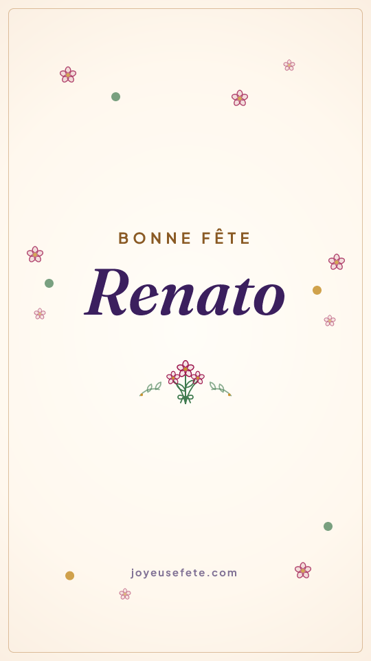 Image « Bonne fête Renato » au format story
