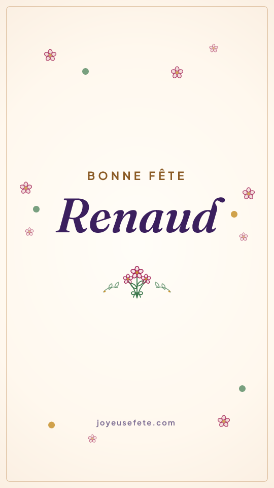 Image « Bonne fête Renaud » au format story