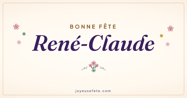 Image « Bonne fête René-Claude » au format large