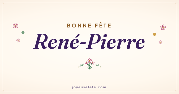 Image « Bonne fête René-Pierre » au format large