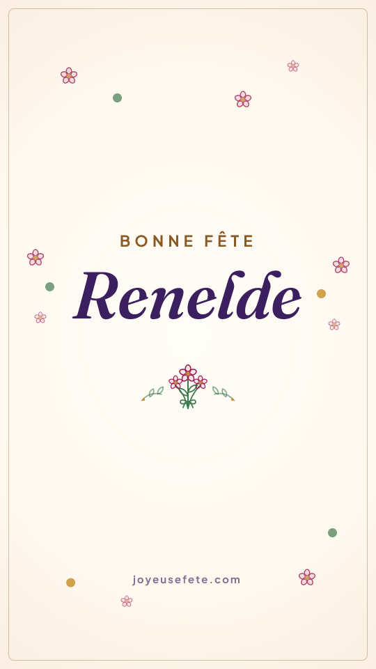 Image « Bonne fête Renelde » au format story