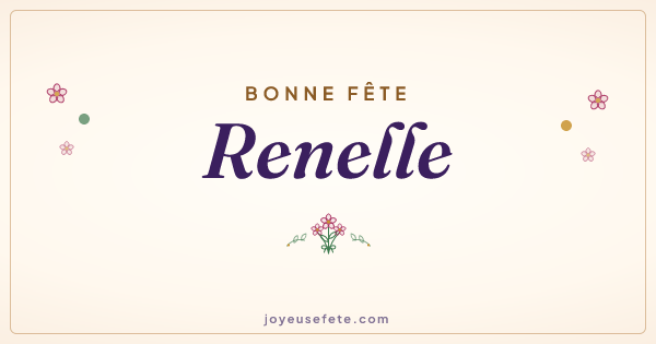 Image « Bonne fête Renelle » au format large