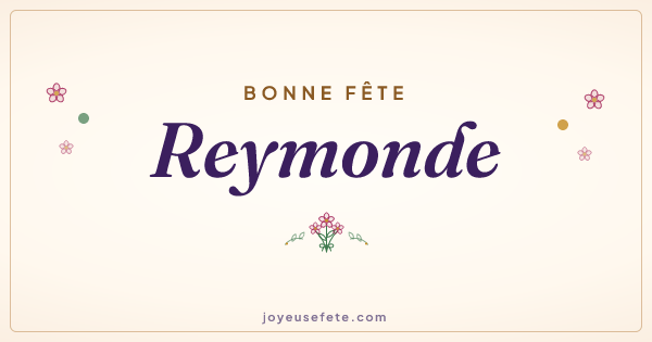 Image « Bonne fête Reymonde » au format large