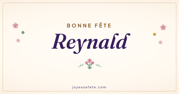 Image « Bonne fête Reynald » au format large