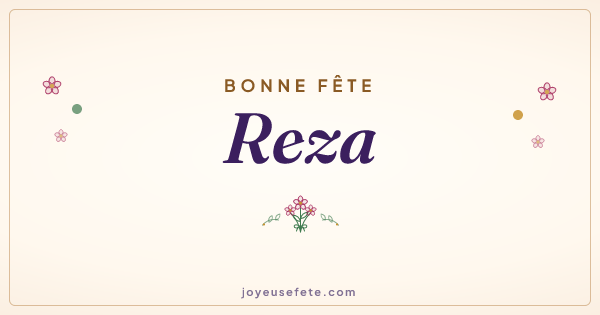 Image « Bonne fête Reza » au format large