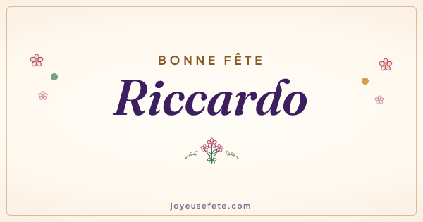 Image « Bonne fête Riccardo » au format large