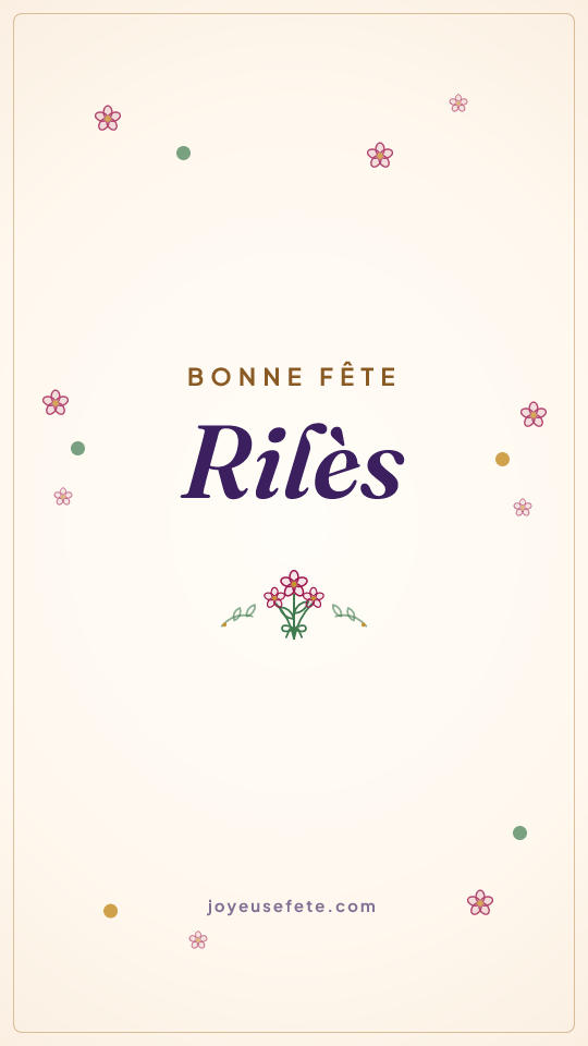 Image « Bonne fête Rilès » au format story