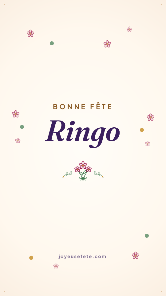 Image « Bonne fête Ringo » au format story