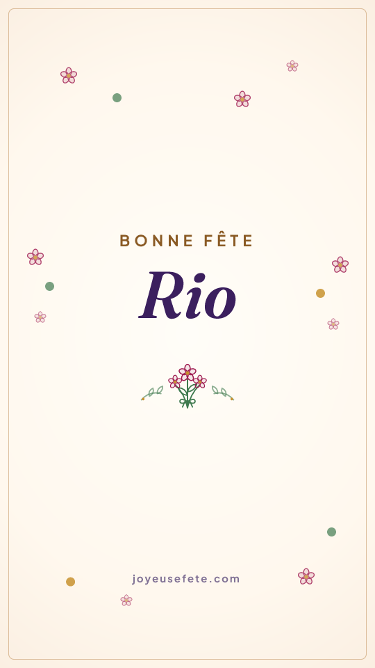 Image « Bonne fête Rio » au format story