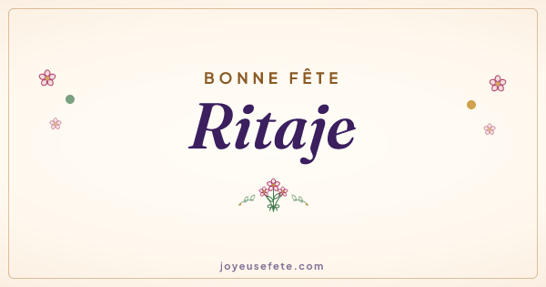 Image « Bonne fête Ritaje » au format large