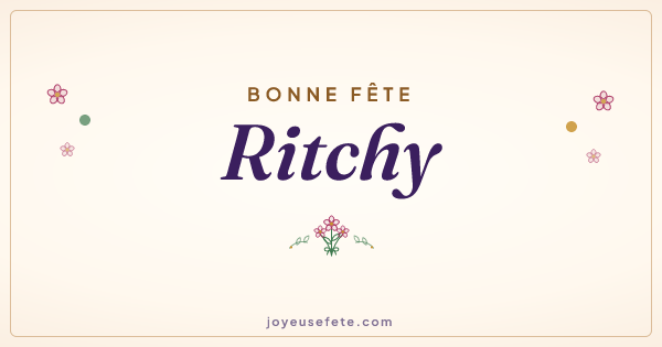 Image « Bonne fête Ritchy » au format large