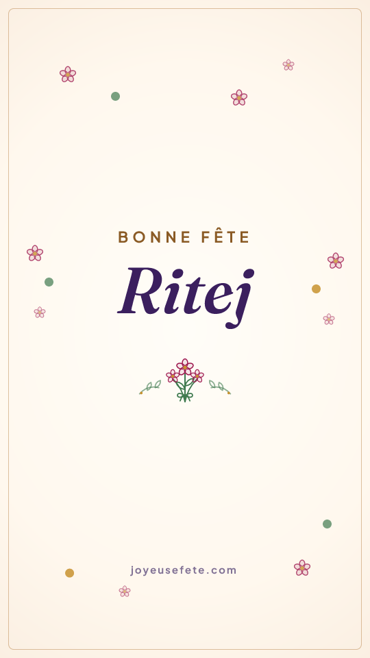 Image « Bonne fête Ritej » au format story