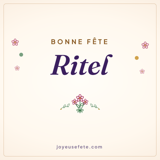 Image carrée « Bonne fête Ritel » pour WhatsApp