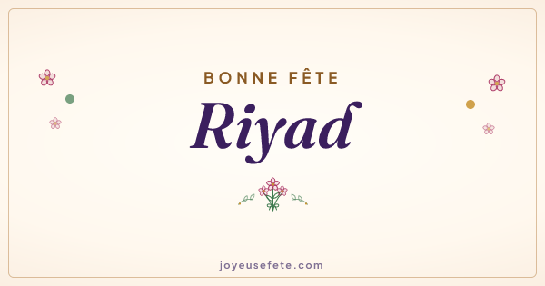 Image « Bonne fête Riyad » au format large
