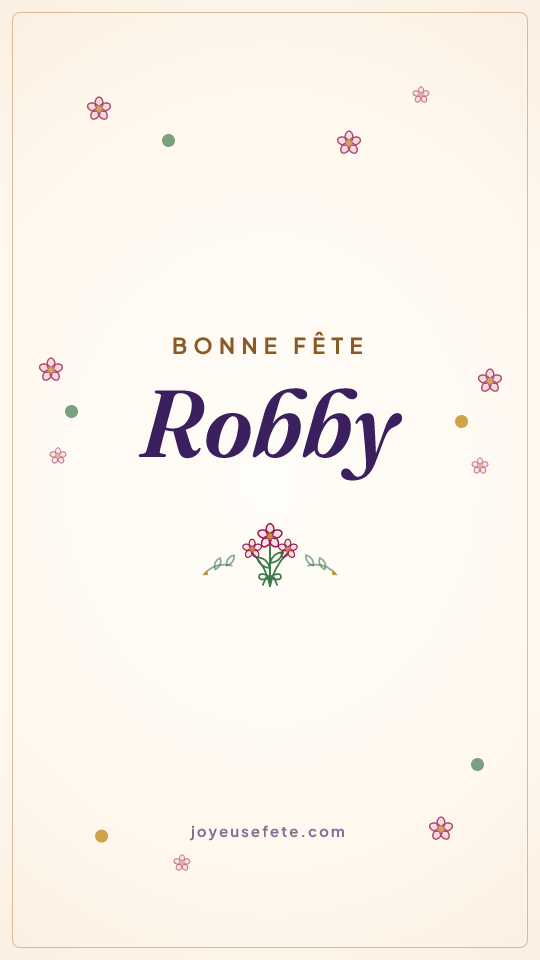 Image « Bonne fête Robby » au format story