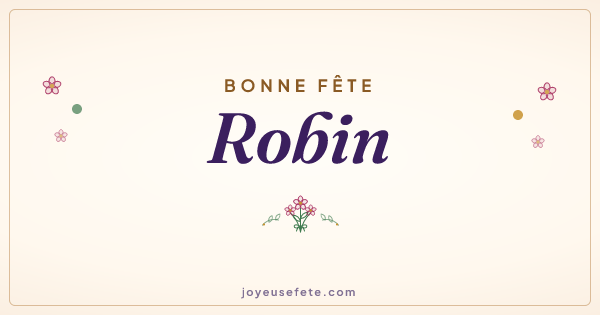 Image « Bonne fête Robin » au format large