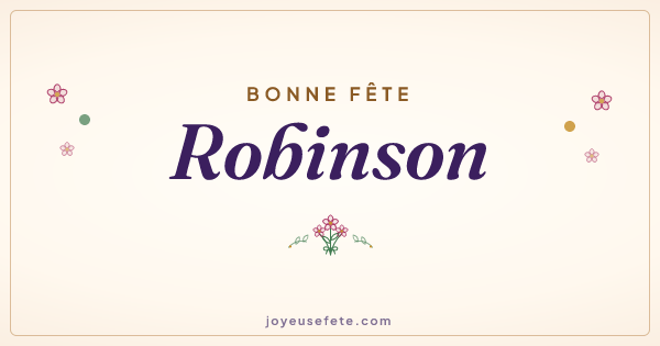 Image « Bonne fête Robinson » au format large