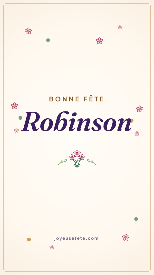 Image « Bonne fête Robinson » au format story