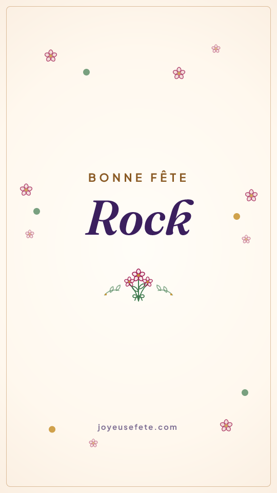 Image « Bonne fête Rock » au format story