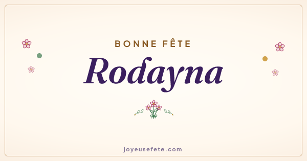 Image « Bonne fête Rodayna » au format large