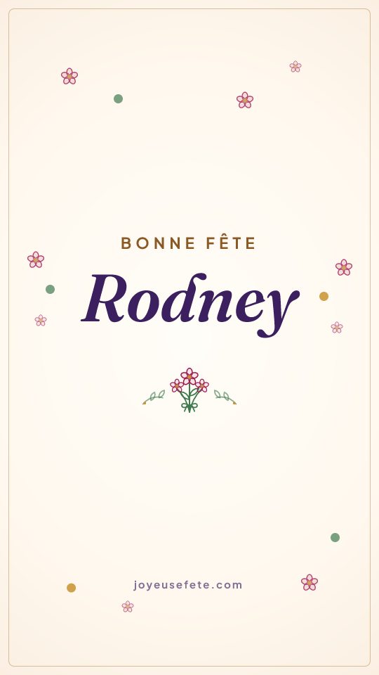 Image « Bonne fête Rodney » au format story