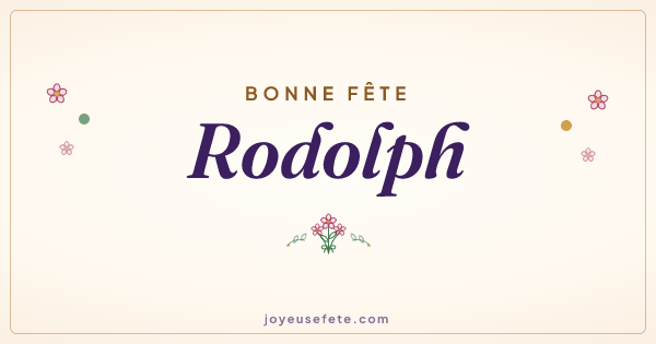 Image « Bonne fête Rodolph » au format large