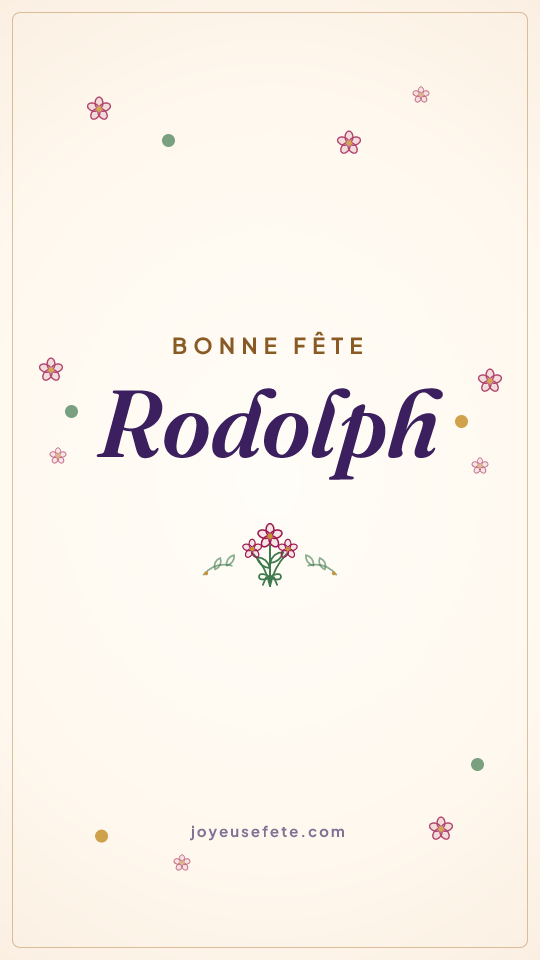 Image « Bonne fête Rodolph » au format story