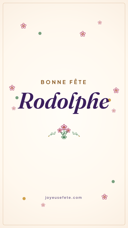 Image « Bonne fête Rodolphe » au format story