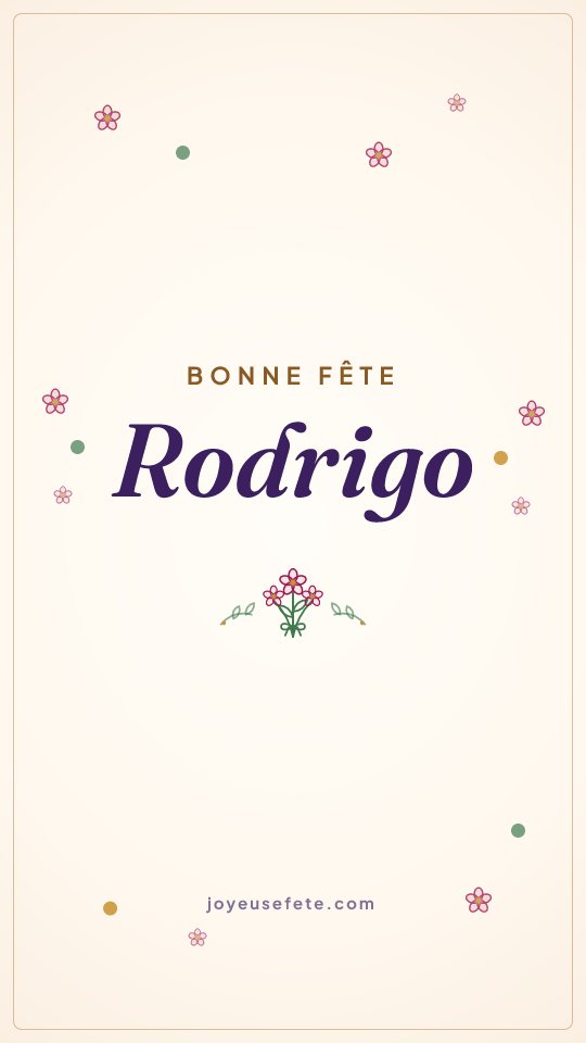 Image « Bonne fête Rodrigo » au format story