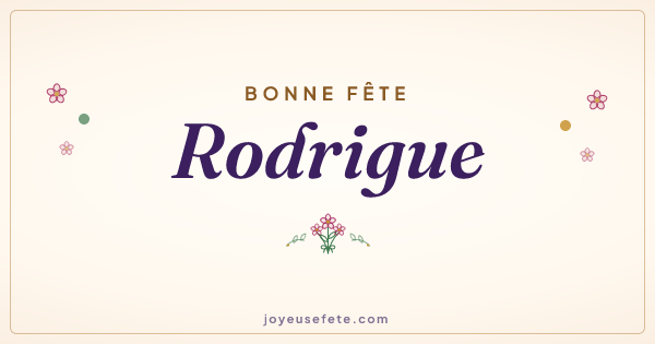 Image « Bonne fête Rodrigue » au format large