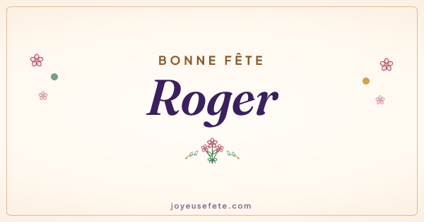 Image « Bonne fête Roger » au format large