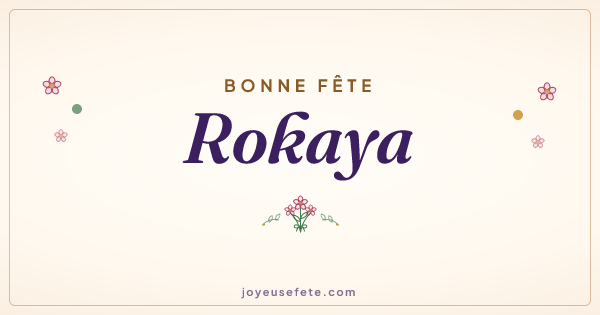 Image « Bonne fête Rokaya » au format large
