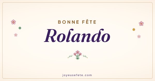 Image « Bonne fête Rolando » au format large