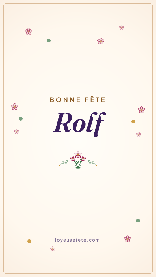 Image « Bonne fête Rolf » au format story