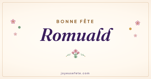 Image « Bonne fête Romuald » au format large
