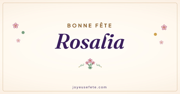 Image « Bonne fête Rosalia » au format large