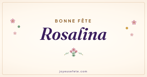 Image « Bonne fête Rosalina » au format large