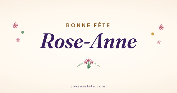Image « Bonne fête Rose-Anne » au format large