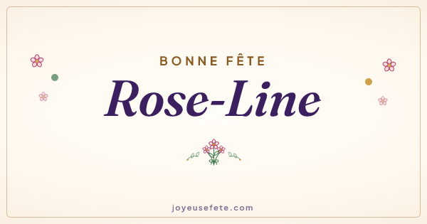 Image « Bonne fête Rose-Line » au format large