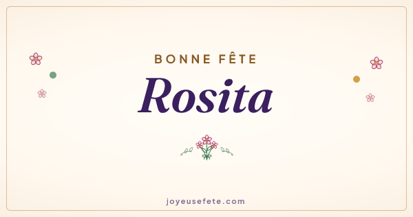 Image « Bonne fête Rosita » au format large