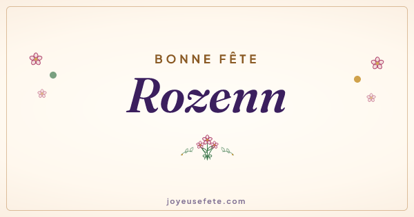 Image « Bonne fête Rozenn » au format large