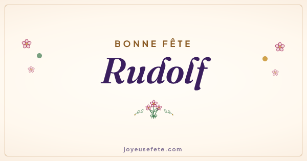 Image « Bonne fête Rudolf » au format large