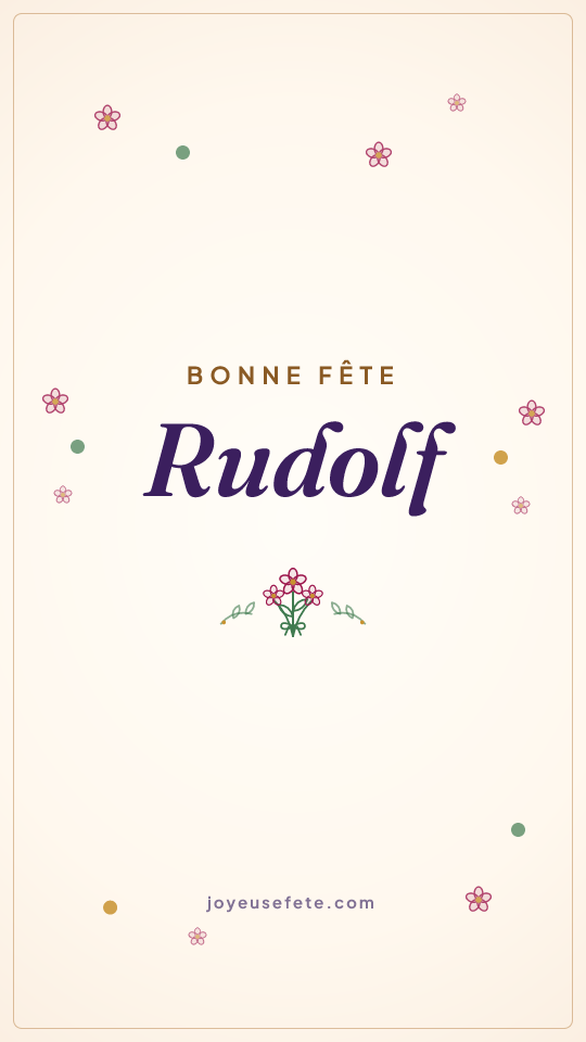 Image « Bonne fête Rudolf » au format story