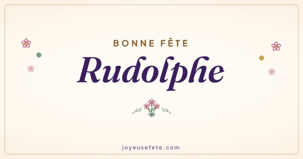Image « Bonne fête Rudolphe » au format large