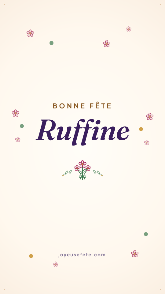 Image « Bonne fête Ruffine » au format story