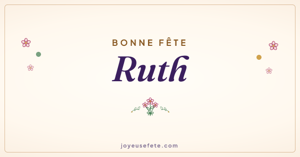 Image « Bonne fête Ruth » au format large