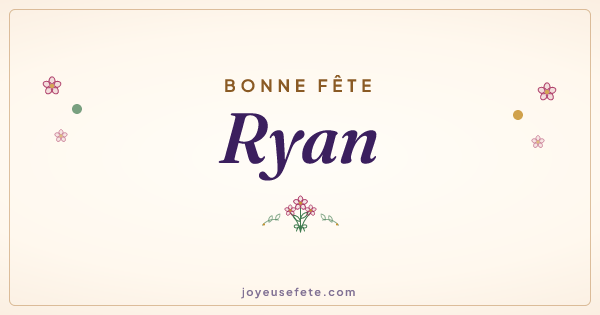 Image « Bonne fête Ryan » au format large
