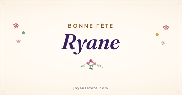 Image « Bonne fête Ryane » au format large