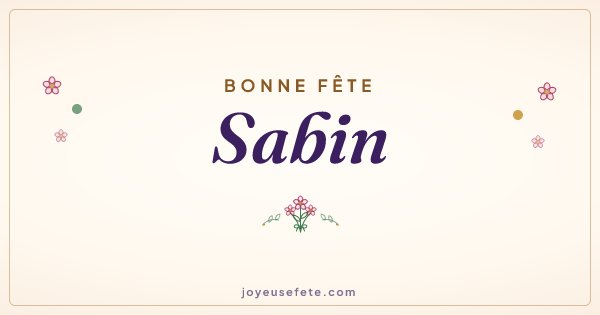Image « Bonne fête Sabin » au format large