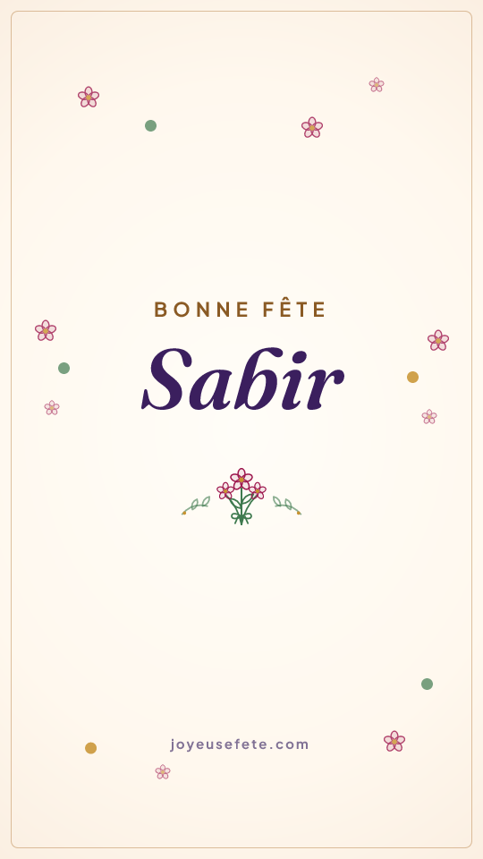 Image « Bonne fête Sabir » au format story